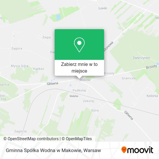 Mapa Gminna Spółka Wodna w Makowie