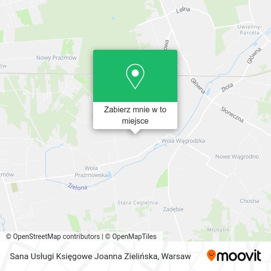 Mapa Sana Usługi Księgowe Joanna Zielińska