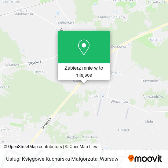 Mapa Usługi Księgowe Kucharska Małgorzata