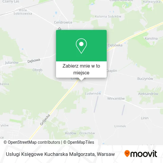 Mapa Usługi Księgowe Kucharska Małgorzata