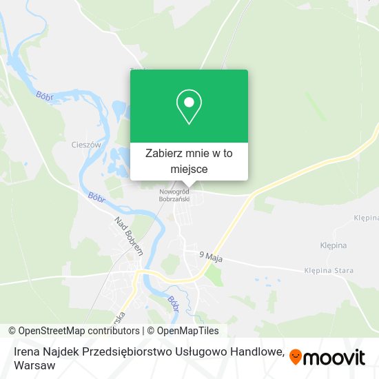 Mapa Irena Najdek Przedsiębiorstwo Usługowo Handlowe