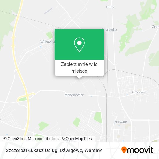 Mapa Szczerbal Łukasz Usługi Dźwigowe