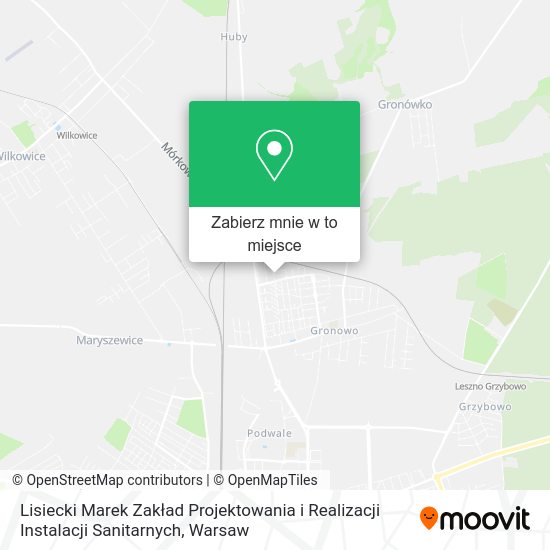 Mapa Lisiecki Marek Zakład Projektowania i Realizacji Instalacji Sanitarnych