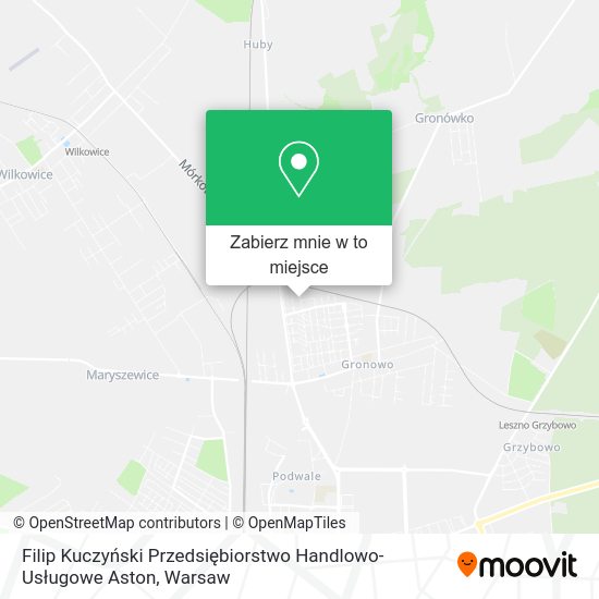 Mapa Filip Kuczyński Przedsiębiorstwo Handlowo-Usługowe Aston