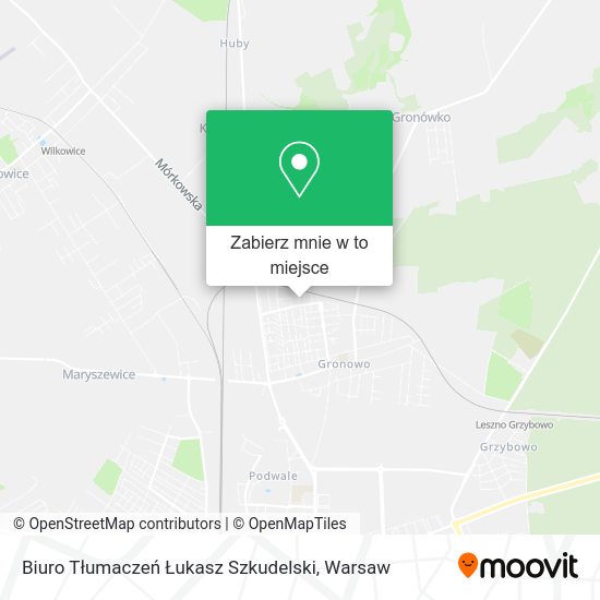 Mapa Biuro Tłumaczeń Łukasz Szkudelski