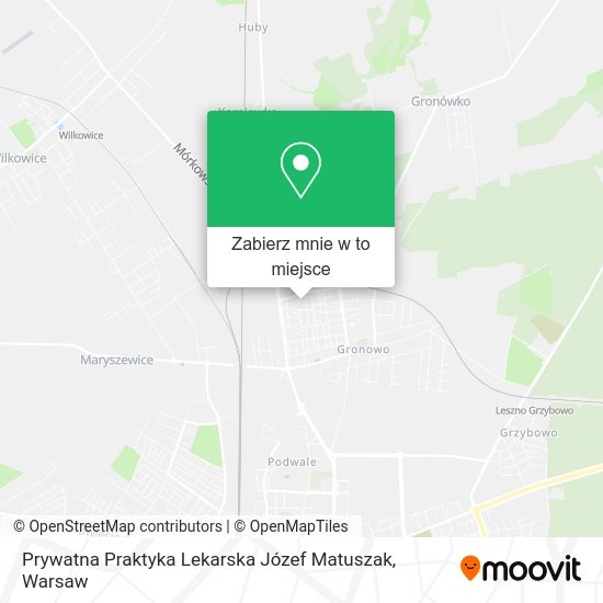 Mapa Prywatna Praktyka Lekarska Józef Matuszak