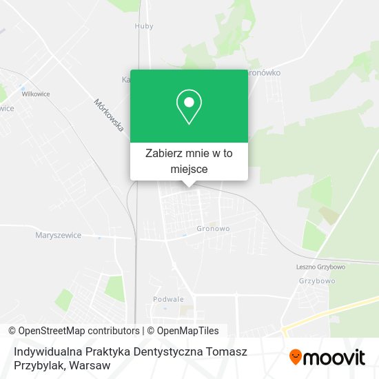 Mapa Indywidualna Praktyka Dentystyczna Tomasz Przybylak