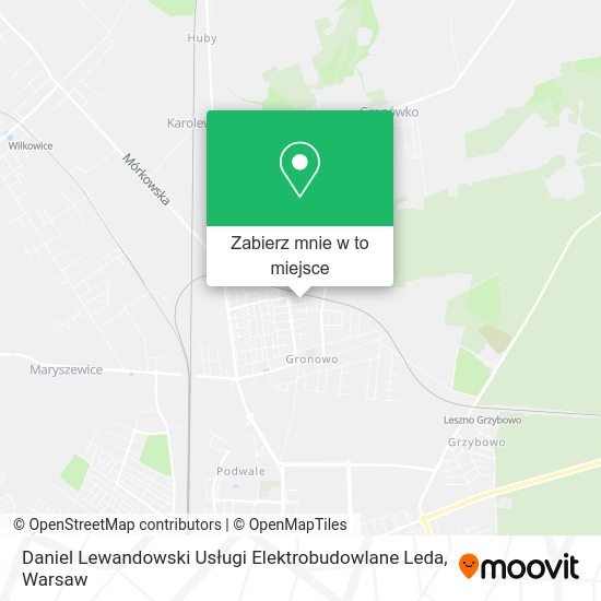 Mapa Daniel Lewandowski Usługi Elektrobudowlane Leda