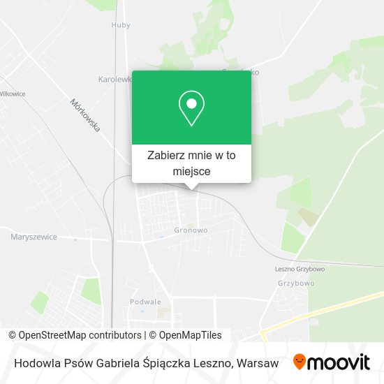 Mapa Hodowla Psów Gabriela Śpiączka Leszno