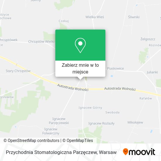 Mapa Przychodnia Stomatologiczna Parzęczew