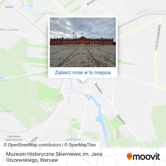 Mapa Muzeum Historyczne Skierniewic im. Jana Olszewskiego