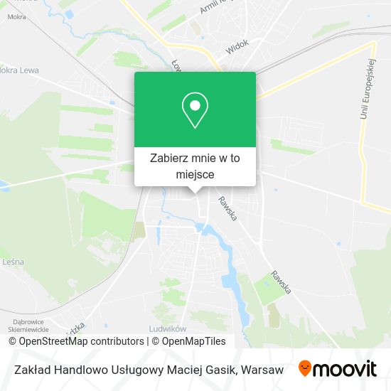 Mapa Zakład Handlowo Usługowy Maciej Gasik