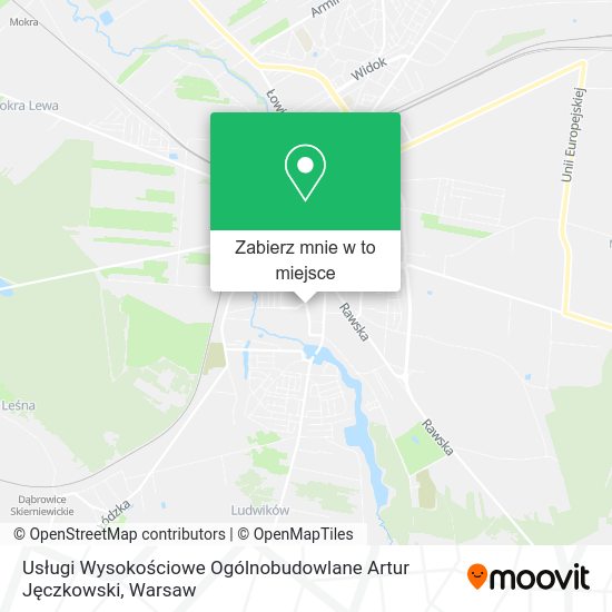 Mapa Usługi Wysokościowe Ogólnobudowlane Artur Jęczkowski