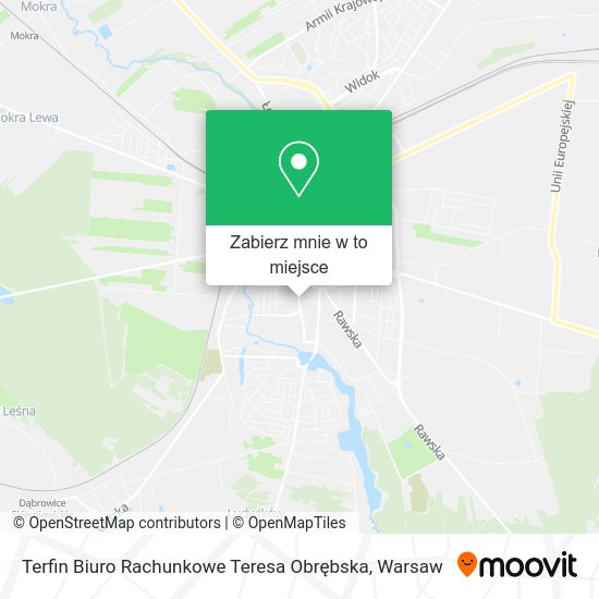 Mapa Terfin Biuro Rachunkowe Teresa Obrębska