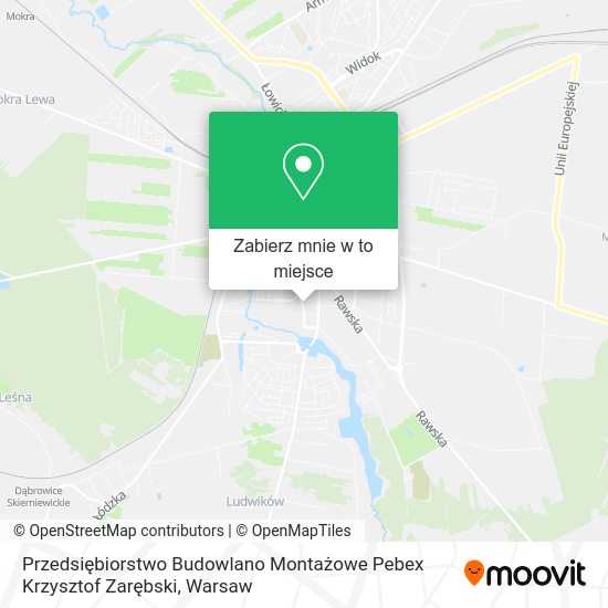 Mapa Przedsiębiorstwo Budowlano Montażowe Pebex Krzysztof Zarębski