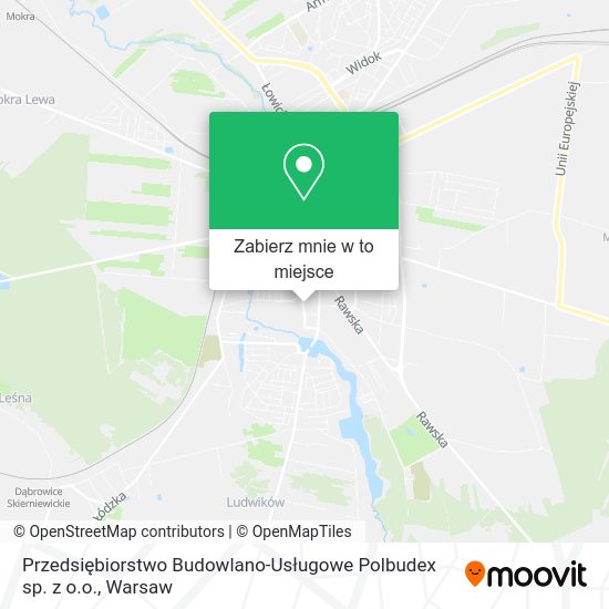 Mapa Przedsiębiorstwo Budowlano-Usługowe Polbudex sp. z o.o.