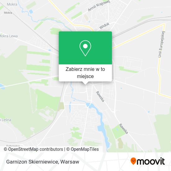 Mapa Garnizon Skierniewice