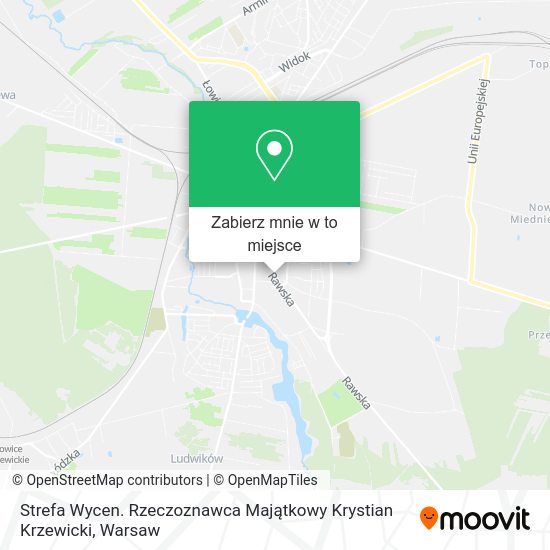 Mapa Strefa Wycen. Rzeczoznawca Majątkowy Krystian Krzewicki