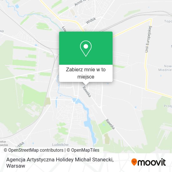 Mapa Agencja Artystyczna Holidey Michał Stanecki