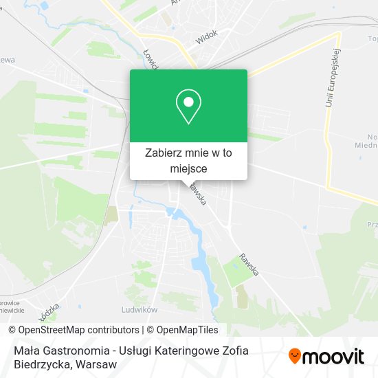 Mapa Mała Gastronomia - Usługi Kateringowe Zofia Biedrzycka