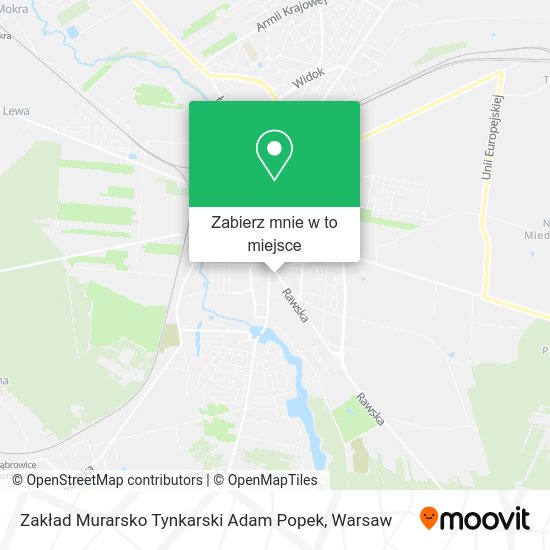 Mapa Zakład Murarsko Tynkarski Adam Popek