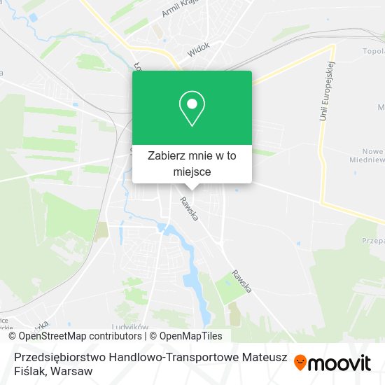 Mapa Przedsiębiorstwo Handlowo-Transportowe Mateusz Fiślak