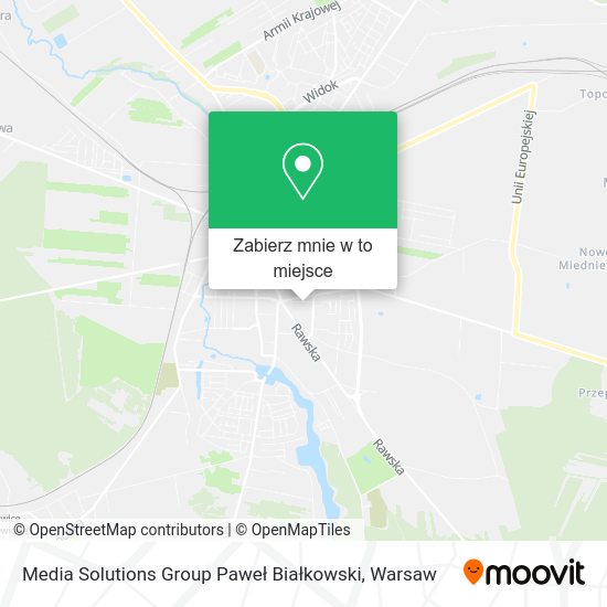 Mapa Media Solutions Group Paweł Białkowski