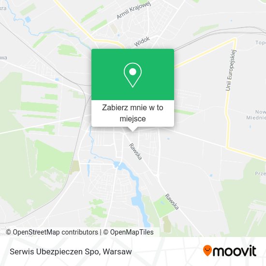 Mapa Serwis Ubezpieczen Spo