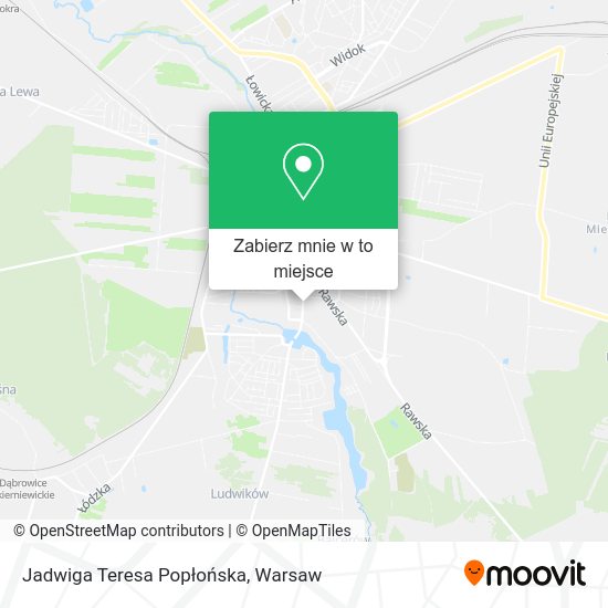 Mapa Jadwiga Teresa Popłońska