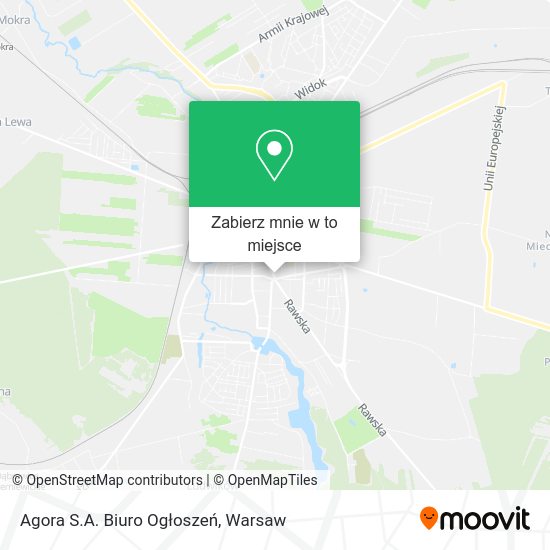 Mapa Agora S.A. Biuro Ogłoszeń