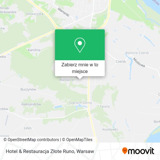 Mapa Hotel & Restauracja Złote Runo