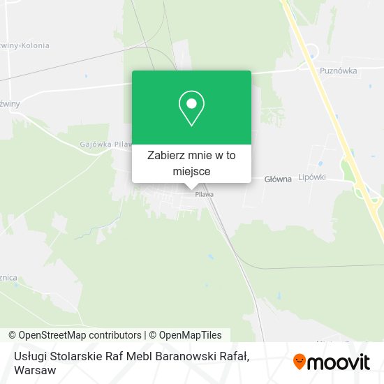 Mapa Usługi Stolarskie Raf Mebl Baranowski Rafał