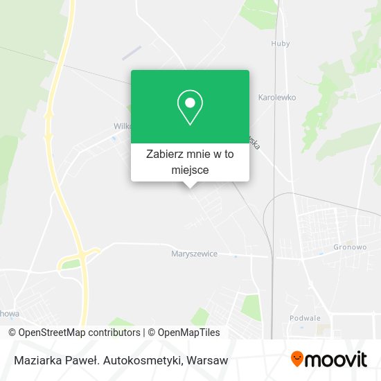 Mapa Maziarka Paweł. Autokosmetyki