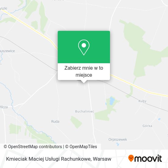 Mapa Kmieciak Maciej Usługi Rachunkowe