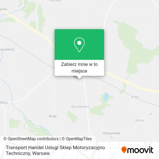 Mapa Transport Handel Uslugi Sklep Motoryzacyjno Techniczny