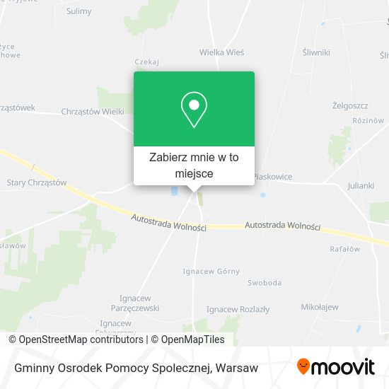 Mapa Gminny Osrodek Pomocy Spolecznej