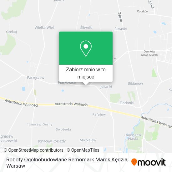 Mapa Roboty Ogólnobudowlane Remomark Marek Kędzia