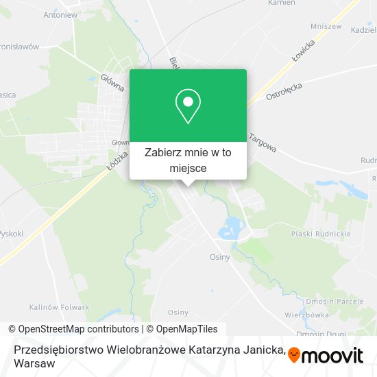 Mapa Przedsiębiorstwo Wielobranżowe Katarzyna Janicka