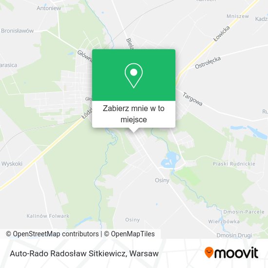 Mapa Auto-Rado Radosław Sitkiewicz