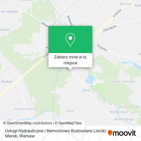 Mapa Usługi Hydrauliczne i Remontowo Budowlane Lisicki Marek