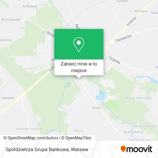 Mapa Spółdzielcza Grupa Bankowa