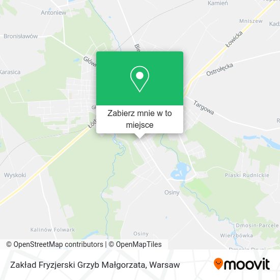 Mapa Zakład Fryzjerski Grzyb Małgorzata