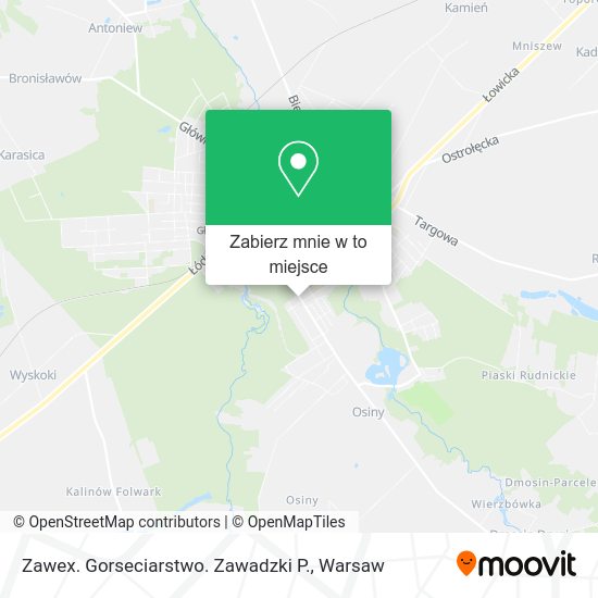 Mapa Zawex. Gorseciarstwo. Zawadzki P.