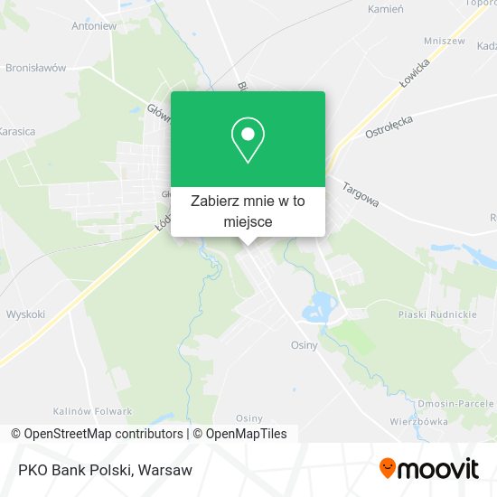 Mapa PKO Bank Polski