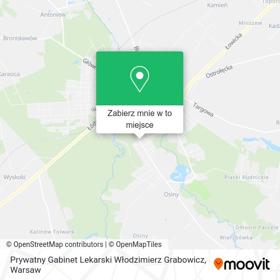 Mapa Prywatny Gabinet Lekarski Włodzimierz Grabowicz