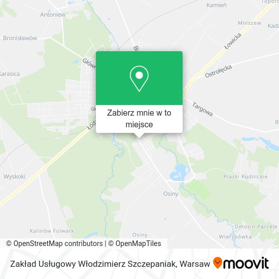 Mapa Zakład Usługowy Włodzimierz Szczepaniak