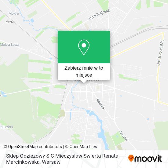 Mapa Sklep Odziezowy S C Mieczyslaw Swierta Renata Marcinkowska