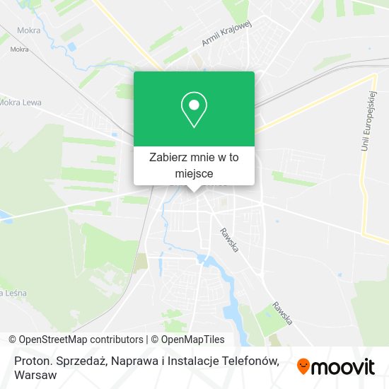 Mapa Proton. Sprzedaż, Naprawa i Instalacje Telefonów