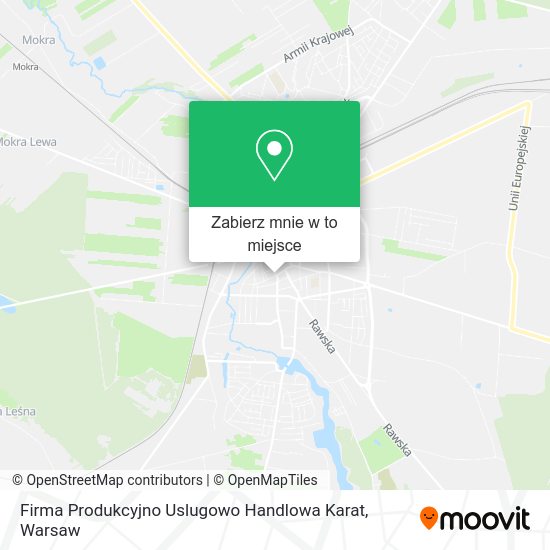 Mapa Firma Produkcyjno Uslugowo Handlowa Karat