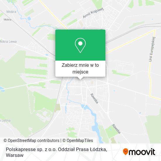 Mapa Polskapresse sp. z o.o. Oddział Prasa Łódzka